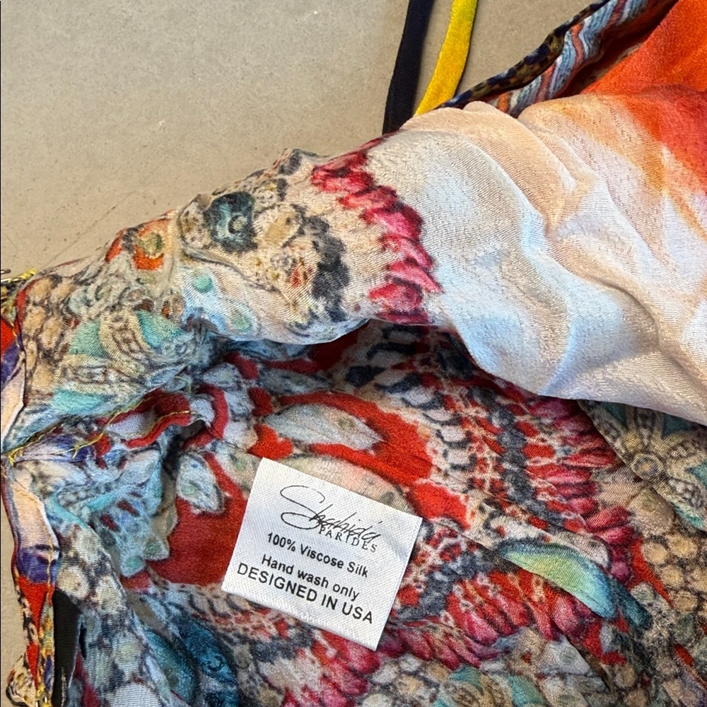 Shahida Parides Vibrant Orange and Blue 3 way/convertible maxi dress - Picture 4 of 4